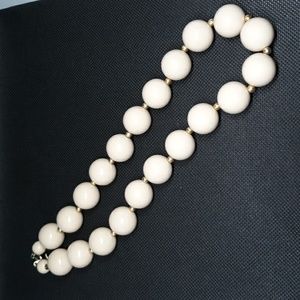 Cream/Gold Bead Necklace